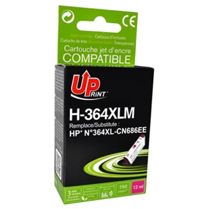 Hauptproduktbild UPrint kompatibilní ink s CB324EE, CN686EE, HP 364XL, magenta, 12ml, H-364XLM, s čipem, p