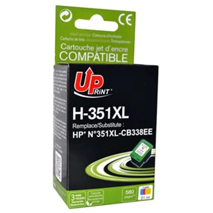 Hauptproduktbild UPrint kompatibilní ink s CB338EE, HP 351XL, color, 21ml, H-351XL-CL, pro HP Officejet J5