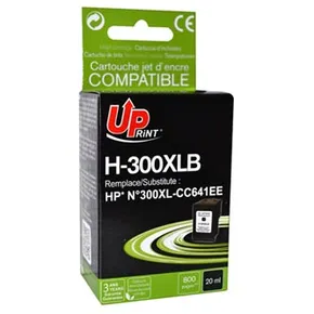UPrint-kompatible Tinte mit CC641EE, HP 300XL, schwarz, 19 ml, H-300XL-B, für HP DeskJet D2560