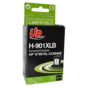 UPrint-kompatible Tinte mit CC654AE, HP 901XL, schwarz, 20 ml, H-901XLB, für HP OfficeJet J458