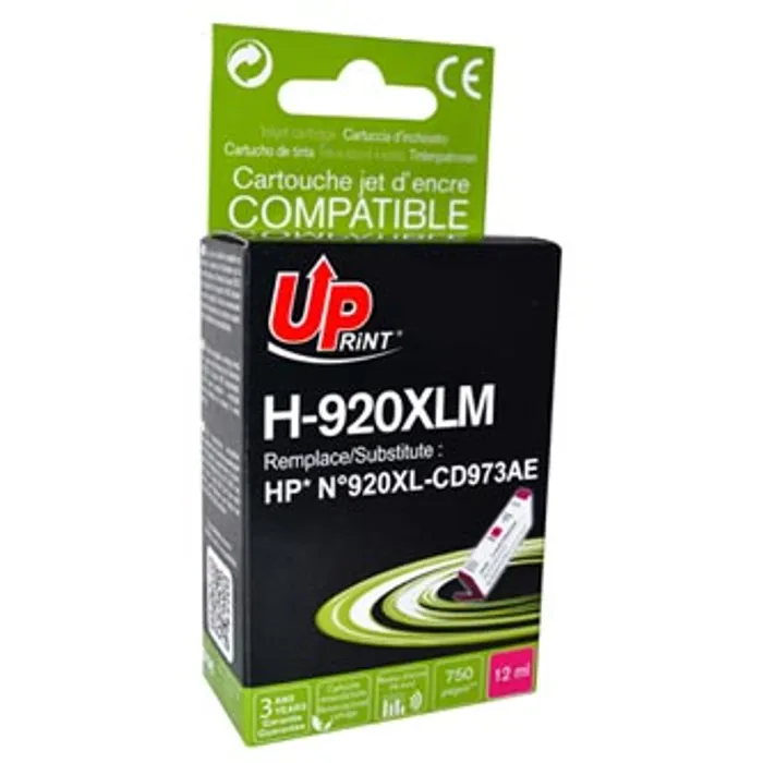 Hauptproduktbild UPrint kompatibilní ink s CD973AE, HP 920XL, magenta, 12ml, H-920XLM, pro HP Officejet