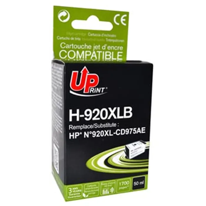 Hauptproduktbild UPrint kompatibilní ink s CD975AE, HP 920XL, black, 50ml, H-920XLB, pro HP Officejet