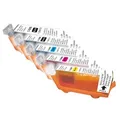 Weiteres Produktbild UPrint-kompatible Tinte mit CLI526, 2 x Schwarz/1 x Cyan/1 x Magenta/1 x Gelb, C-525/526 PACK, mit oder