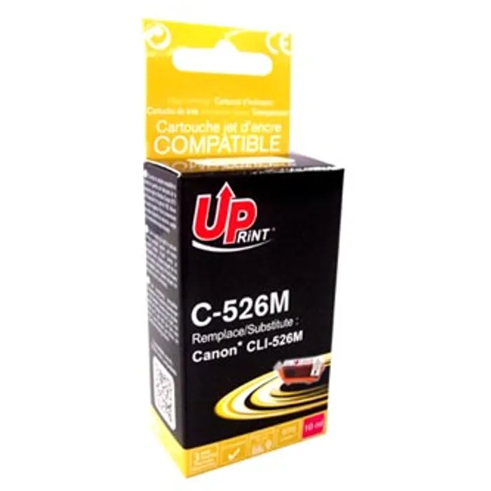 Hauptproduktbild UPrint kompatibilní ink s CLI526M, magenta, 10ml, C-526M, s čipem, pro Canon Pixma MG515