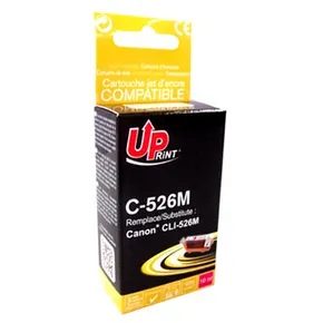 UPrint-kompatible Tinte mit CLI526M, Magenta, 10 ml, C-526M, mit Chip, für Canon Pixma MG515