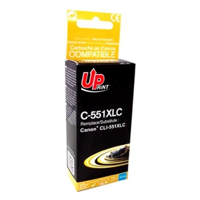 Hauptproduktbild UPrint kompatibilní ink s CLI551C XL, cyan, 695str., 11ml, C-551XLC, high capacity, pro C