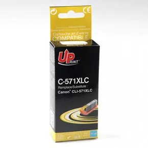 UPrint kompatibel Ink mit CLI571C XL, cyan, 800S, 11ml, C-571XLC, high capacity, für Canon PIXMA MG5750, MG5751, MG5752, MG5753, M