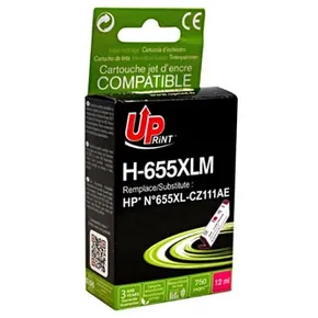 UPrint kompatibel Ink mit CZ111AE, HP 655, magenta, 750S, 12ml, H-655XLM, für HP Deskjet Ink Advantage 3525, 5525, 6525, 4615 e-Ai