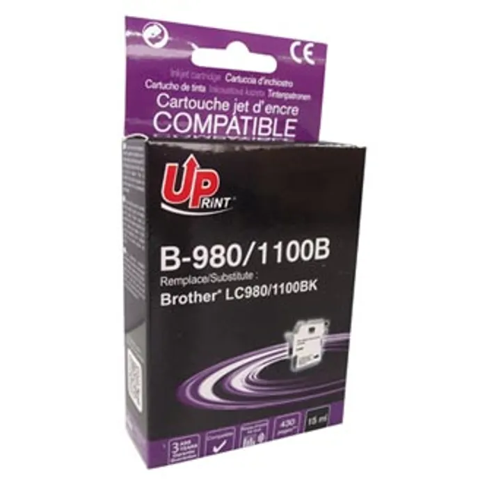 Hauptproduktbild UPrint kompatibilní ink s LC-980BK, black, 15ml, B-980B, pro Brother DCP-145C, 165C