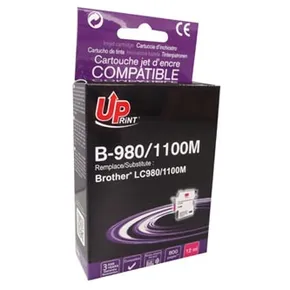 UPrint-kompatible Tinte mit LC-980M, Magenta, 12 ml, B-980M, für Brother DCP-145C, 165C