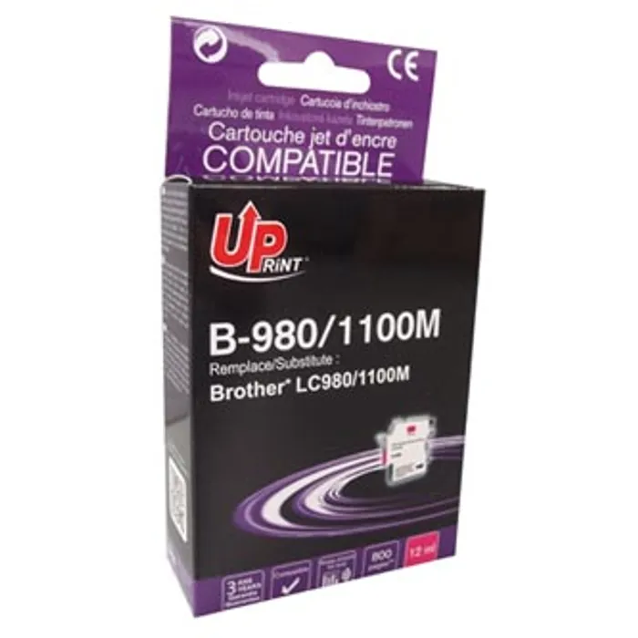 Hauptproduktbild UPrint kompatibilní ink s LC-980M, magenta, 12ml, B-980M, pro Brother DCP-145C, 165C