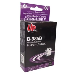 UPrint-kompatible Tinte mit LC-985BK, schwarz, 15 ml, B-985B, für Brother DCP-J315W