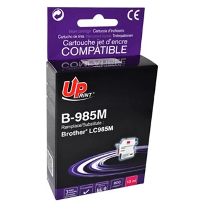 Hauptproduktbild UPrint kompatibilní ink s LC-985M, magenta, 12ml, B-985M, pro Brother DCP-J315W