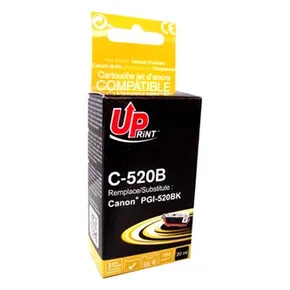 UPrint kompatible Tinte mit PGI520BK, schwarz, 20ml, C-520B, mit Chip, für Canon iP3600, 4600,