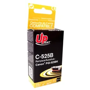 UPrint-kompatible Tinte mit PGI525PGBK, schwarz, 20 ml, C-525B, mit Chip, für Canon Pixma MG51