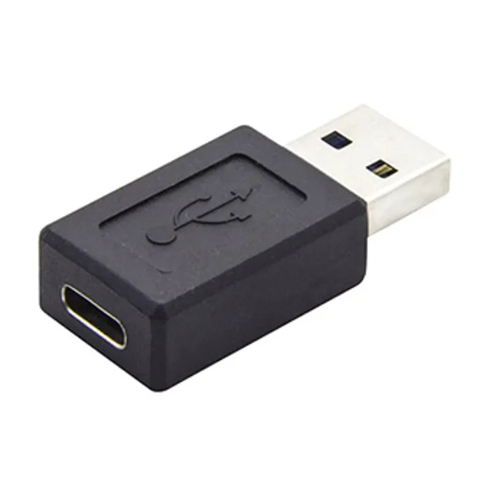 Hauptproduktbild USB (3.0) Redukce, USB (3.0), USB A (3.0) M-USB C (3.1) F, 0, černá, plastic bag, plastov