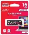 USB-Stick, 16 GB, USB 3.0, 110/20 MB/s, GOODRAM "CL!CK", schwarz