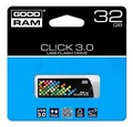 USB-Stick, 32 GB, USB 3.0, 110/30 MB/s, GOODRAM "CL!CK", schwarz