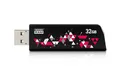USB-Stick, 32 GB, USB 3.0, 110/30 MB/s, GOODRAM "CL!CK", schwarz