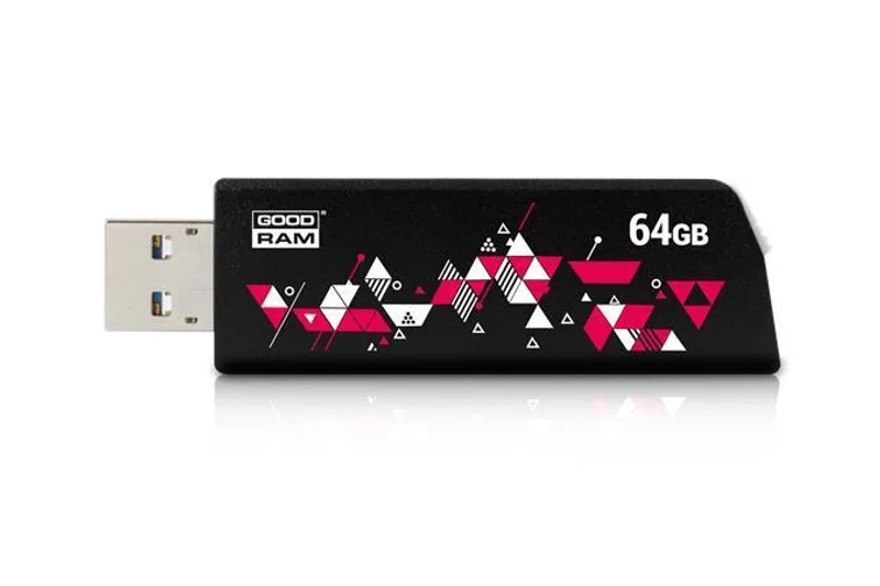 Hauptproduktbild USB disk, 64GB, USB 3.0, 110/30 MB/sec, GOODRAM "CL!CK", černý