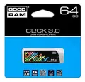 USB-Stick, 64 GB, USB 3.0, 110/30 MB/s, GOODRAM "CL!CK", schwarz