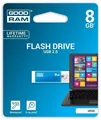 USB-Stick "Cube", blau, 8 GB, USB 2.0, 20/5 MB/s, Metallgehäuse, GOODRAM