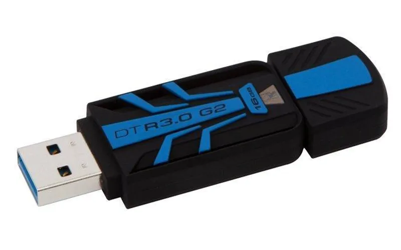Hauptproduktbild USB flash disk "DT R30", modrá/černá, 16GB, USB 3.0, 120/50MB/sec, KINGSTON