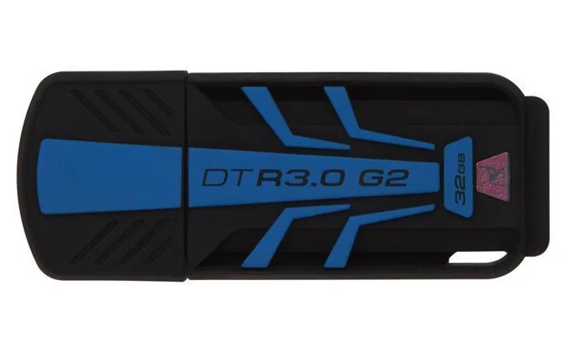 Hauptproduktbild USB flash disk "DT R30", modrá/černá, 32GB, USB 3.0, 120/50MB/sec, KINGSTON