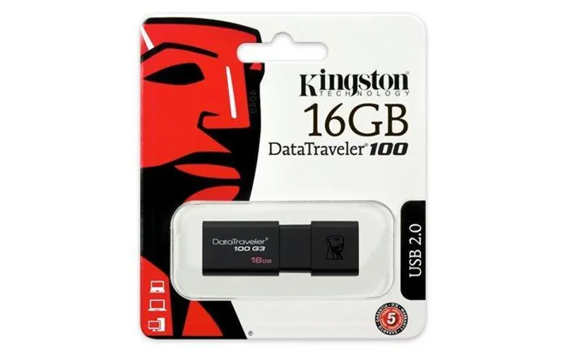 Hauptproduktbild USB flash disk "DT100 G3", černá, 8GB, USB 3.0, KINGSTON