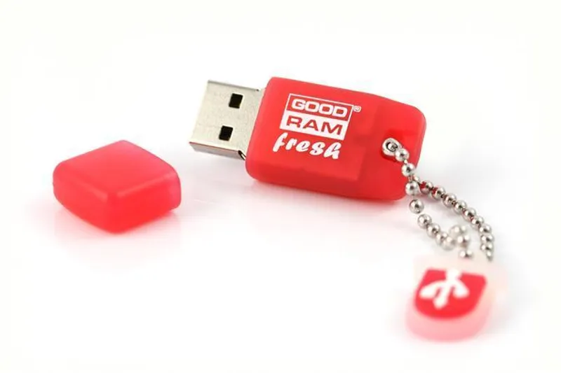 Hauptproduktbild USB flash disk "Fresh", 8GB, USB 2.0, 20/5 MB/sec, s vůní, jahoda, GOODRAM
