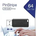 Weiteres Produktbild USB-Stick „PinStripe“, schwarz, 64GB, USB 2.0, 10/4MB/sec, VERBATIM