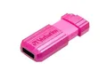 USB-Stick "PinStripe", hellrosa, 32 GB, USB 2.0, 10/4 MB/s, VERBATIM
