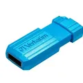 Weiteres Produktbild USB-Flash-Laufwerk "PinStripe", Karibikblau, 32 GB, USB 2.0, 10/4 MB/s, VERBATIM