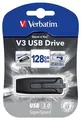 USB-Stick „V3“, schwarz-grau, 128GB, USB 3.0, 80/25 MB/sec, VERBATIM