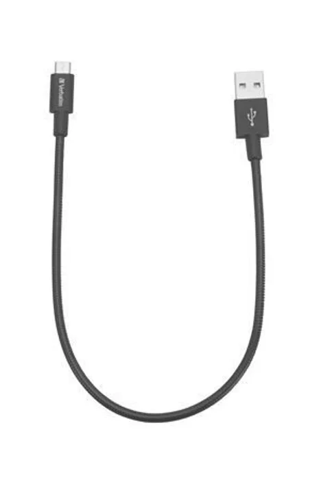 Hauptproduktbild USB kabel, černá, micro USB, 30 cm, VERBATIM