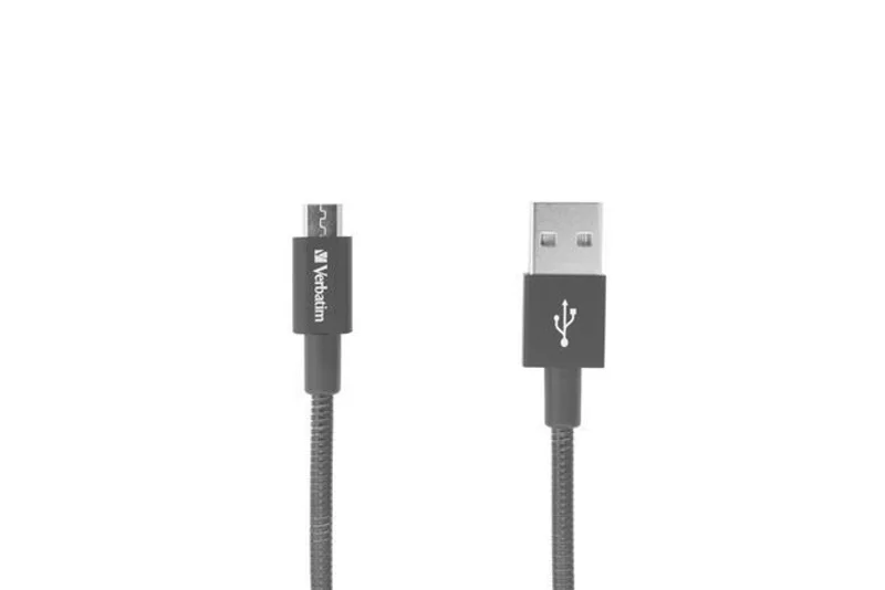 Hauptproduktbild USB kabel, černá, micro USB B, 100 cm, VERBATIM
