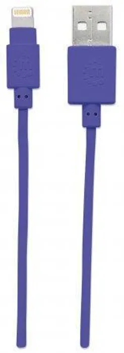 Hauptproduktbild USB kabel "iLynk", lightning, 1 m, fialová, MANHATTAN