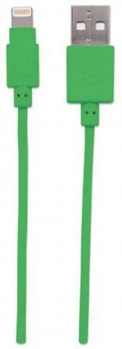 Hauptproduktbild USB kabel "iLynk", lightning, 1 m, zelená, MANHATTAN