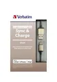 USB kabel, lightning, 30 cm, VERBATIM, zlatá