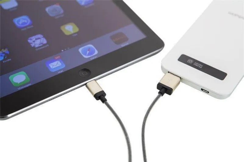 Hauptproduktbild USB kabel, lightning, 30 cm, VERBATIM, zlatá