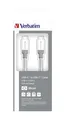 USB-Kabel, Silber, 30 cm, USB-C 3.1 - USB-C, VERBATIM