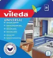 Geschirrtuch, 34x36 cm, 3 Stück, VILEDA Universal, weiß-rot