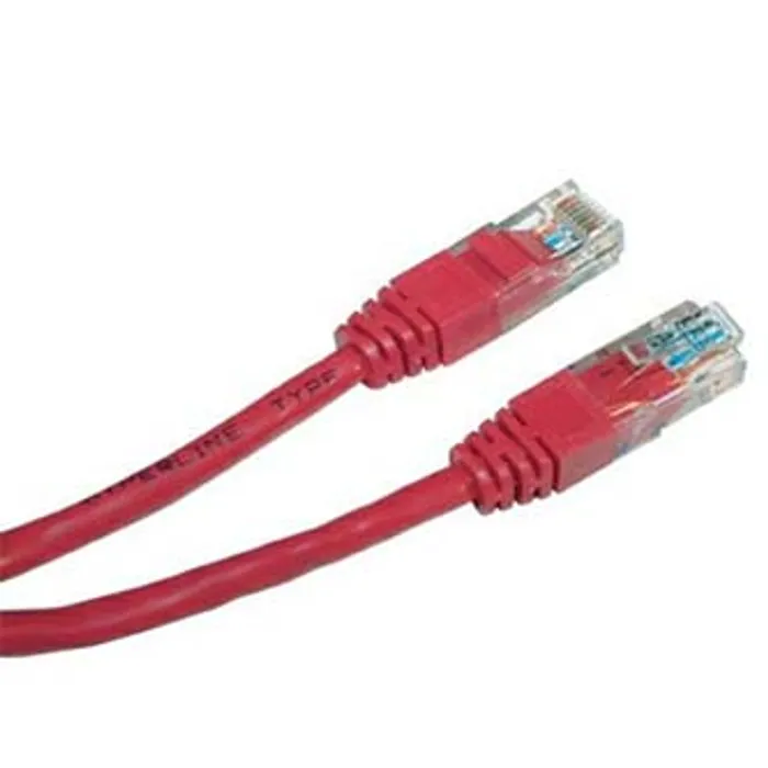 Hauptproduktbild UTP patchcord, Cat.5e, RJ45 M-0.25m, nestíněný, červený, economy