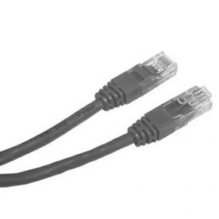 Hauptproduktbild UTP patchcord, Cat.5e, RJ45 M-0.5m, nestíněný, černý, Logo, LOGO bag