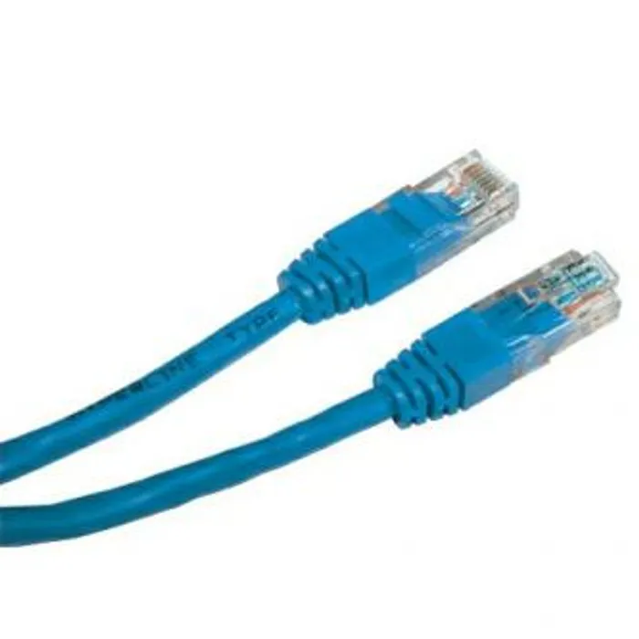 Hauptproduktbild UTP patchcord, Cat.5e, RJ45 M-0.5m, nestíněný, modrý, economy