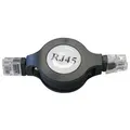 Weiteres Produktbild UTP-Patchcord, Cat.5e, RJ45 M-1.2m, ungeschirmt, aufrollbar, schwarz, economy