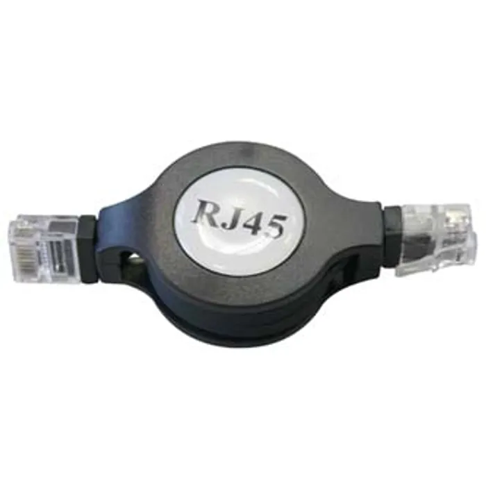 Hauptproduktbild UTP patchcord, Cat.5e, RJ45 M-1.2m, nestíněný, navíjecí, černý, economy