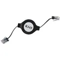 Weiteres Produktbild UTP-Patchcord, Cat.5e, RJ45 M-1.2m, ungeschirmt, aufrollbar, schwarz, economy