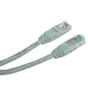 UTP-Patchcord, Cat.6, RJ45 M-1m, ungeschirmt, grau, economy