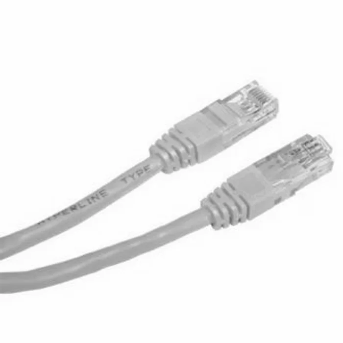 Hauptproduktbild UTP patchcord, Cat.5e, RJ45 M-1m, nestíněný, křížený, šedý, k propojení 2 PC, economy